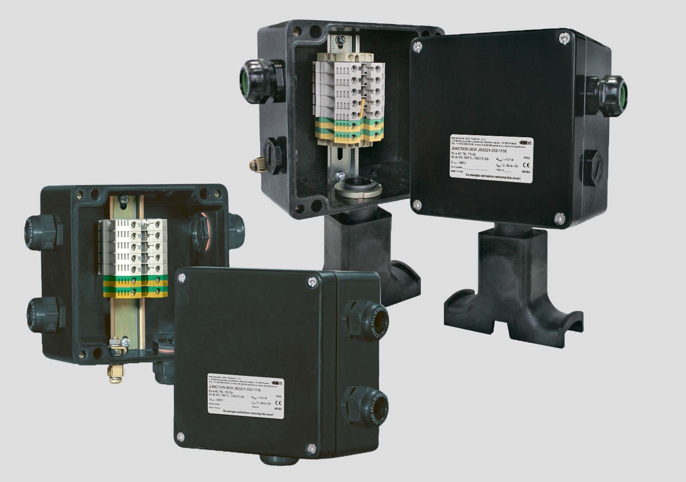 Junction Boxes for Self-Regulating Heating Cables (3 and More Circuits)